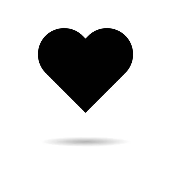 Κοινωνική Καρδιά Αγάπη Σαν Σύμβολο Για Διαδίκτυο Σημάδι Κουμπιού Πολυμέσων — Διανυσματικό Αρχείο