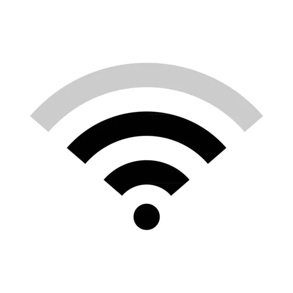 Internet Symbol Wifi Free Signal Vektor Illustration Wireless Mobile Icon — Stockvektor