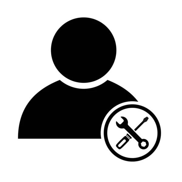 Ikona Awatara Użytkownika Symbol Osoby Społecznej Ilustracja Wektora Biznesu Pojedyncze — Wektor stockowy
