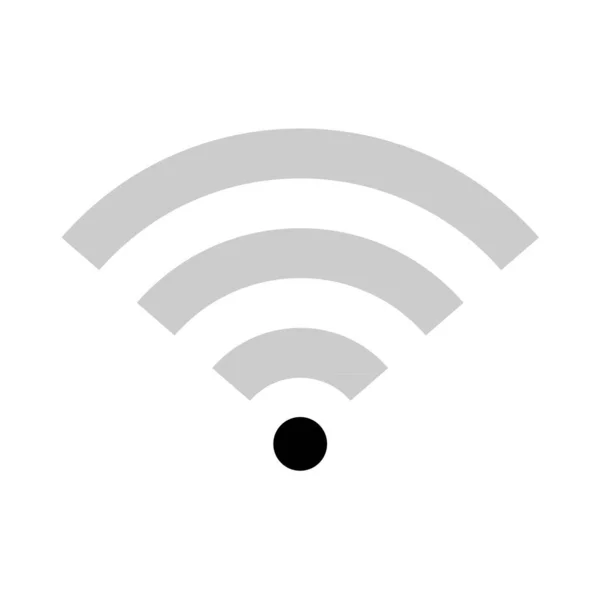 Internet Symbol Wifi Free Signal Vektor Illustration Wireless Mobile Icon — Stockvektor