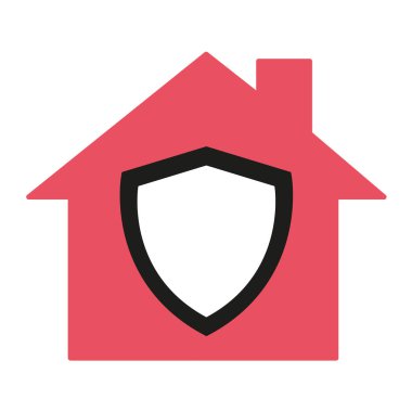 Beyaz arkaplanda izole edilmiş ev simgesi, ev sembolü, karantina covid virüs vektör ilüstrasyonuName .