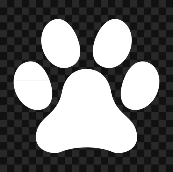 Djur Tass Ikon Hund Katt Symbol För Husdjur Fotmärke Isolerad — Stock vektor