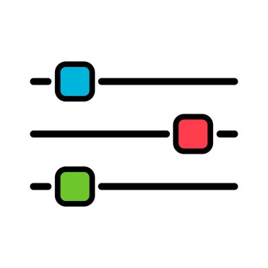 Ses karıştırıcı kontrol simgesi, filtre ses sembolü düğmesi, işaret işareti illüstrasyonunu değiştir .