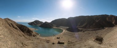 Manzaralı fiyort Körfezi, Kızıldeniz, Taba, Sinai, Mısır
