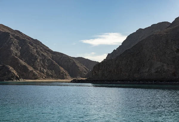 Landschaft Meerblick Der Inselberge Rotes Meer Taba Sinai Ägypten — Stockfoto