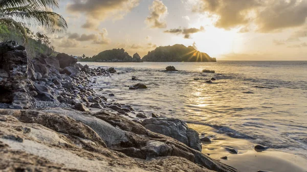 Tramonto Paesaggio Dell Isola Fernando Noronha Brasile — Foto Stock