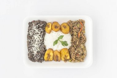 Geleneksel Venezuela yemeği Pabellon Criollo