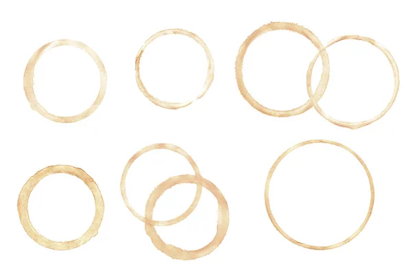 Coffee stains marks or rings — Stock Photo, Image