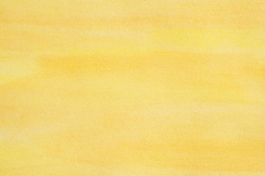 Kağıt üzerinde fırça kontur dokusu ile soyut sarı suluboya arka plan