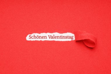 mutlu sevgililer günü Almanca Schonen valentinstag anlamına gelir