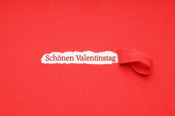 Schonen valentinstag significa felice San Valentino in tedesco — Foto Stock