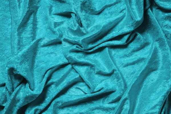 Cyaan blauw of turquoise fluweel achtergrond — Stockfoto
