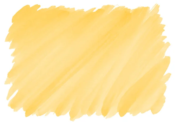 Yellow watercolor background with frayed edges — Stock Photo, Image
