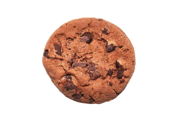 Double chocolate chip cookie or biscuit — Stock Photo, Image