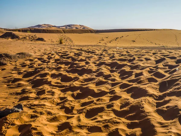 Merzouga, Morocco Sahara çöl Erg African kumulları.