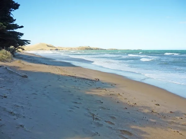 Kleine rustige strand in Oceanië, Nieuw-Zeeland — Stockfoto