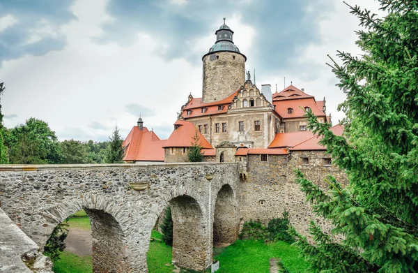 Czocha Medieval Castelo Defensivo Construído Século Xii Sul Polônia — Fotografia de Stock