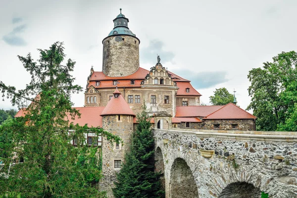 Czocha Medieval Castelo Defensivo Construído Século Xii Sul Polônia — Fotografia de Stock