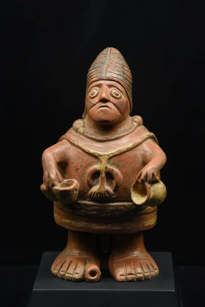 Cuzco Peru 2017 Peruviansk Keramikfigur Skulptur Fra Inka Kulturen Isoleret - Stock-foto
