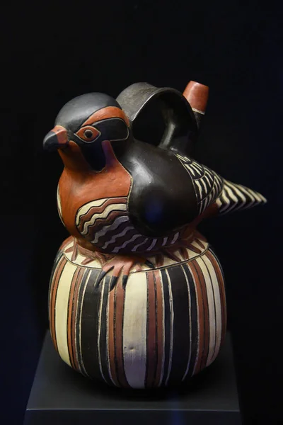 Куско Перу Липень 2017 Перуанський Кераміка Фігура Від Уарі Культури — стокове фото