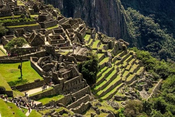 Machu Picchu Cuzco Peru 2017 Ruiny Machu Picchu Peru Pohled — Stock fotografie