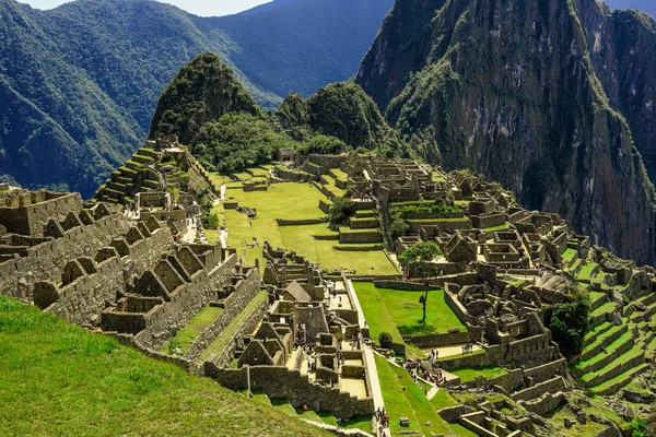 Machu Picchu Cuzco Peru 2017 Ruiny Machu Picchu Peru Pohled — Stock fotografie