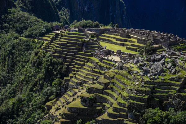 马丘比丘 库斯科 2017 马丘比丘秘鲁 参观旅游胜地的山遗址景观 — 图库照片
