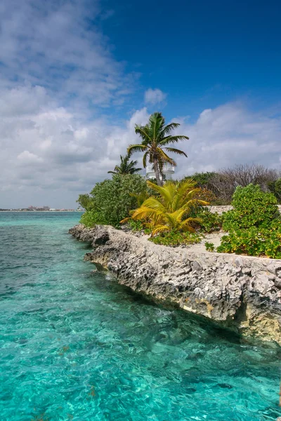 Isla Exótica Isla Pearl Medio Del Océano Nassau Bahamas — Foto de Stock