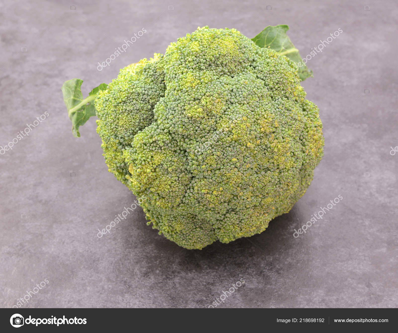 Head Calabrese Broccoli Beginning Spoil Yellowing Florets Grey