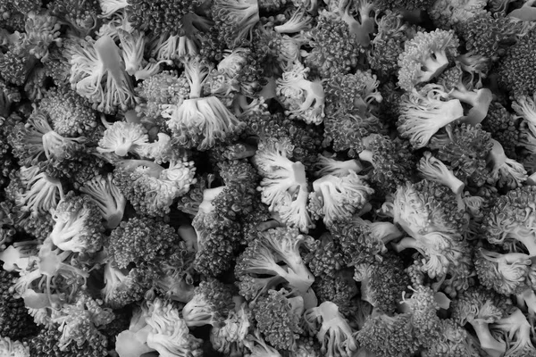 Verse Rauwe Calabrese Broccoli Bloemen Als Een Abstracte Achtergrond Textuur — Stockfoto