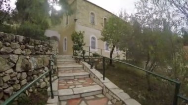 İsrail, Jerusalem - Jun, 2017 yaklaşık: Gornenskiy Manastırı, Ein Karem Kudüs'te Rus Manastırı 