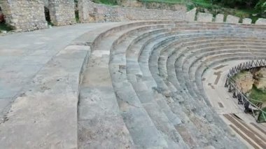 Anfi Tiyatro koltukları, Ohrid, Makedonya