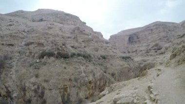 Ortodoks Manastırı, St.George, Choziba, Wadi Qelt, Doğu Batı Şeria, Kudüs, İsrail içinde Panoraması