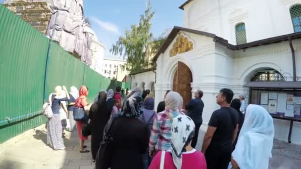 Moskwa Rosja Circa Maja 2016 Turystyczna Ludzi Katedrze Wniebowzięcia Cathedral — Wideo stockowe