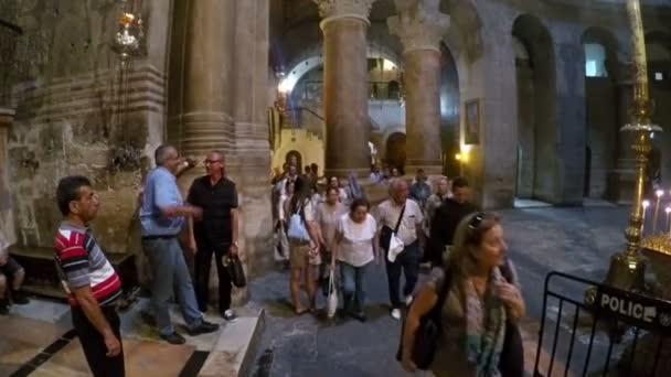 Israele Gerusalemme Circa Giugno 2017 Chiesa Del Santo Sepolcro Gerusalemme — Video Stock