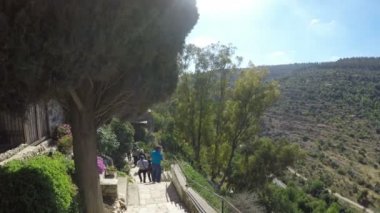 İsrail, Jerusalem - Jun, 2017 yaklaşık: Gornenskiy Manastırı, Ein Karem Kudüs'te Rus Manastırı 