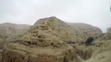 Ortodoks Manastırı, St.George, Choziba, Wadi Qelt, Doğu Batı Şeria, Kudüs, İsrail içinde Panoraması