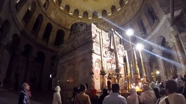 Israele Gerusalemme Circa Giugno 2017 Chiesa Del Santo Sepolcro Gerusalemme — Video Stock