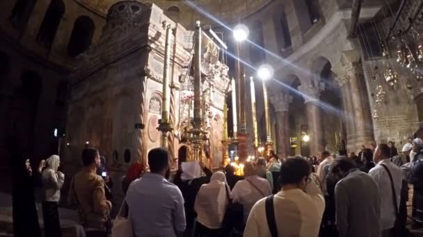 Israël Jeruzalem Omstreeks Juni 2017 Kerk Van Heilige Grafkerk Jeruzalem — Stockvideo