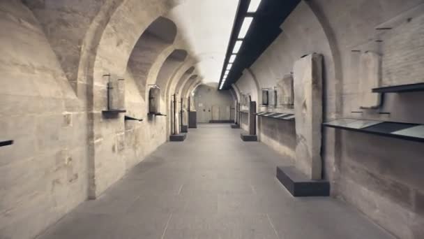 France Paris Circa Jun 2017 Tampilan Interior Museum Louvre — Stok Video