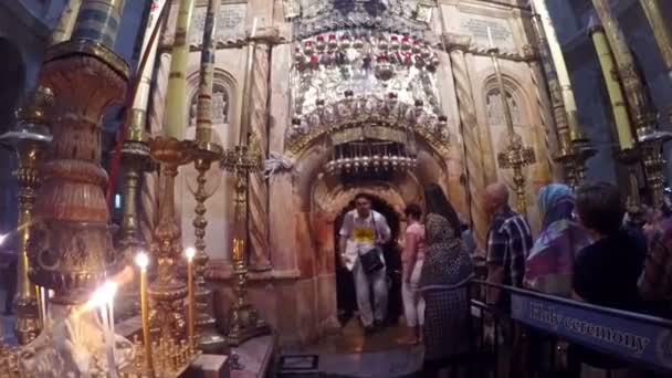 Israele Gerusalemme Circa Giugno 2017 Chiesa Del Santo Sepolcro Gerusalemme — Video Stock