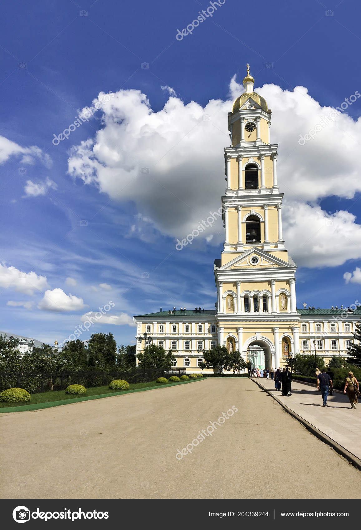 Diveevo Russia Aug 2016 Bell Tower Holy Trinity Saint Seraphim.