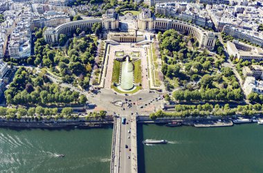 Hava panoramik Paris gündüz