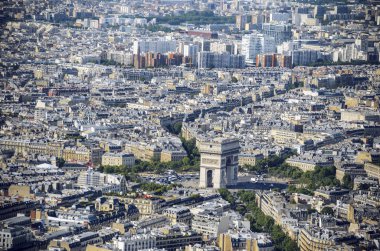 Hava panoramik Paris gündüz
