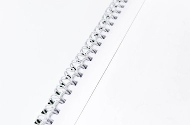 Kağıt defter spiral arka plan ile