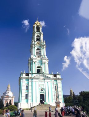 Moscow, Rusya Federasyonu - yaklaşık Ağustos, 2016: Trinity Sergius Lavra Sergiev Posad içinde mimari topluluğu. Rusya Federasyonu