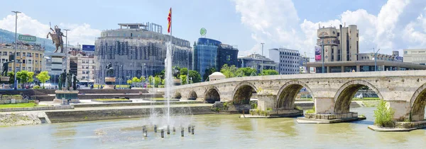 Skopje Macedonia Novembro 2016 Localização Turística Centro Cidade Com Antiga — Fotografia de Stock