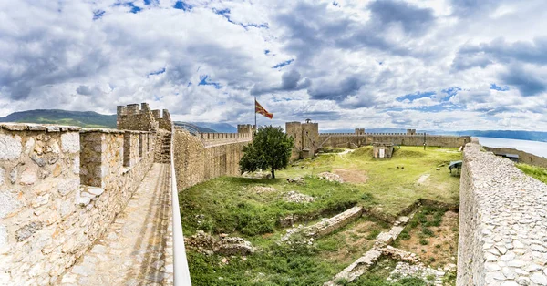Fortaleza Samuel Ohrid Macedônia Panorama — Fotografia de Stock