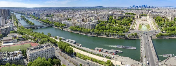 Vista Panorámica Desde Torre Eiffel Trocadero — Foto de Stock