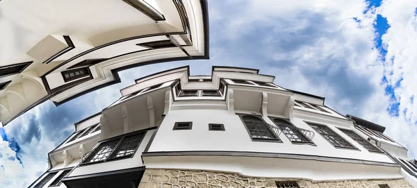 Architecture Générique Maison Traditionnelle Urania Dans Vieille Ville Ohrid Dans — Photo